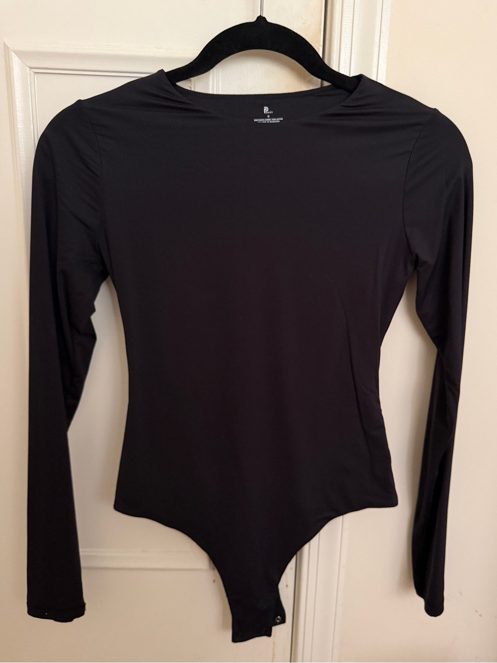 Women’s Long Sleeve Black Bodysuit